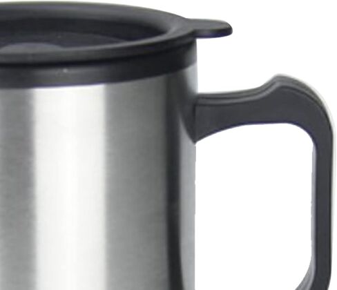 ZJchao 12V car heating cup, large capacity leak proof steel mug with electronic constant temperature, for vehicles and most car cup holders in Saudi Arabia