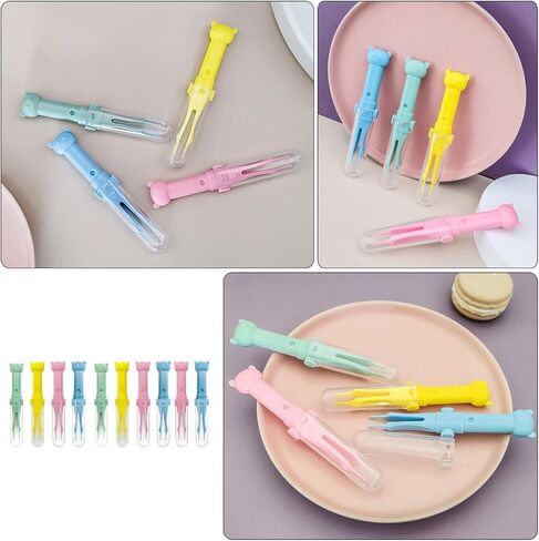 GARVALON Nose Tweezers and Precision Cleaning Clips for Infants, Safety Plastic, Gentle Nasal Care, 10pcs Set for Daily Hygiene in Kuwait