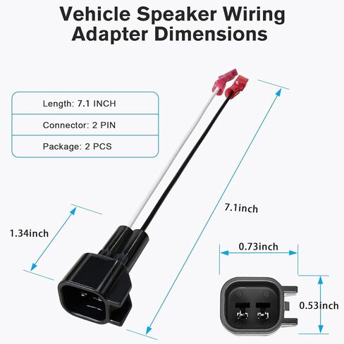 Car Door Speaker Adapter Compatible with Ford F150 F250 Escape Explorer Expedition Ranger Mustang 99-11,72-5600 Speaker Wiring Harness Connector Fit for Lincoln Mercury Mazda in Saudi Arabia