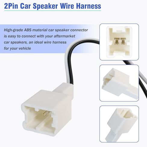 PC-28 Speaker Harness Adapter Compatible with Nissan Sentra Altima Xterra Frontier Pathfinder Rogue Murano Infiniti,2PIN 4PCS Car Door Speaker Wire Connectors in Saudi Arabia
