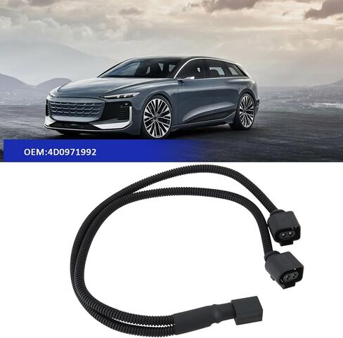 ECSiNG مكبر صوت للسيارة موصل سلكي مسبقًا، حزام ضفيرة متوافق مع Audi 4D0971992 in Saudi Arabia