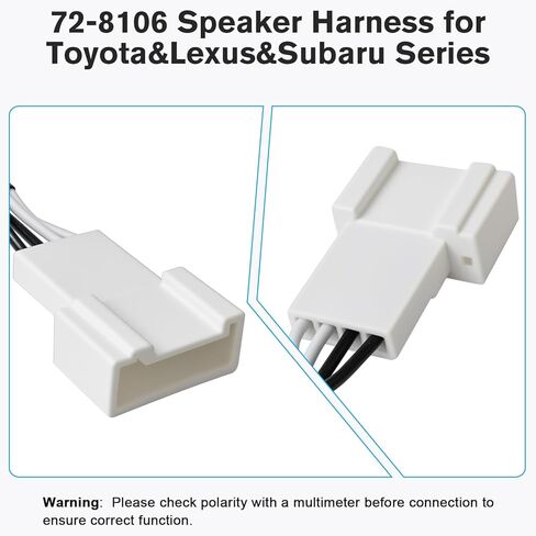 Dash Speaker Adapter Compatible with 12-20 Toyota Camry Corolla RAV4 Highlander Sienna,72-8106 Car Speaker Wiring Harnesses Tweeter Connector for Subaru Forester 14-19,Lexus 04-14 No JBL in Saudi Arabia