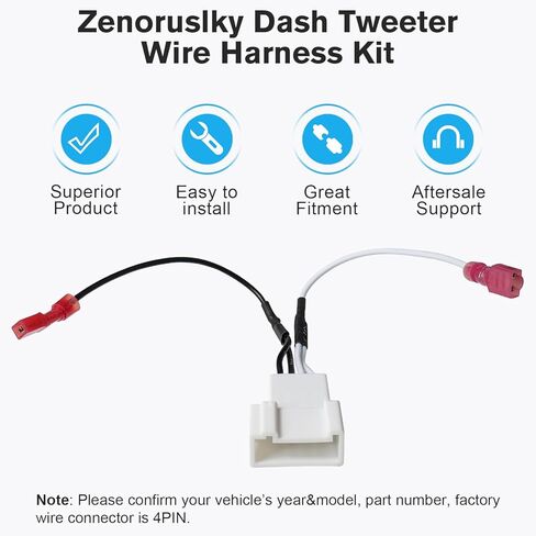 Dash Speaker Adapter Compatible with 12-20 Toyota Camry Corolla RAV4 Highlander Sienna,72-8106 Car Speaker Wiring Harnesses Tweeter Connector for Subaru Forester 14-19,Lexus 04-14 No JBL in Saudi Arabia