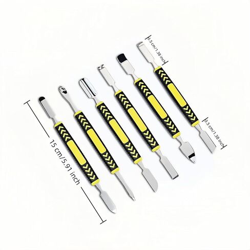 6-Piece Metal Pry Tool Set, Premium Opening Tools for Device Repair, Perfect for Disassembling Mobile Phones, Laptops, and Electronics in Saudi Arabia
