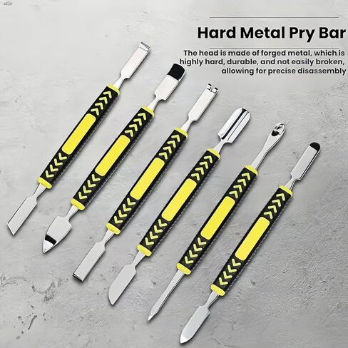 6-Piece Metal Pry Tool Set, Premium Opening Tools for Device Repair, Perfect for Disassembling Mobile Phones, Laptops, and Electronics in Saudi Arabia