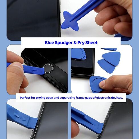 42-Piece Professional Electronics Opening Pry Tool Repair Kit with Steel and Carbon Fiber Nylon Spudgers, Anti-Static Tweezers and 13 Screwdrivers for Open Cellphone, Laptops, Tablets in Kuwait