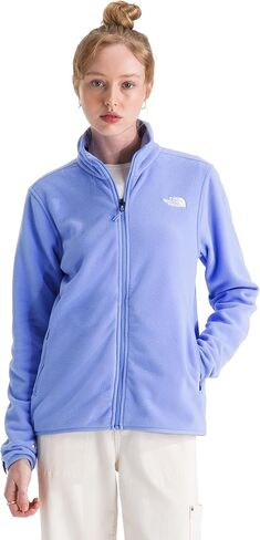 سترة صوفية جليدية للسيدات من THE NORTH FACE | جيوب يدوية بسحاب ورباط مطاطي على الياقة والأساور والحاشية in Kuwait