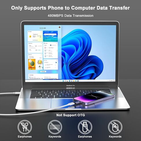 محول USB C من النوع C إلى Lightning [معتمد من Apple MFi] 2 حزمة من Lightning إلى Type C موصل شحن سريع 8 Pin لـ iPhone 14/14 Pro Max/13/13 Pro Max/13 Mini/13 Pro //iPad/8/7/6 Plus in Kuwait