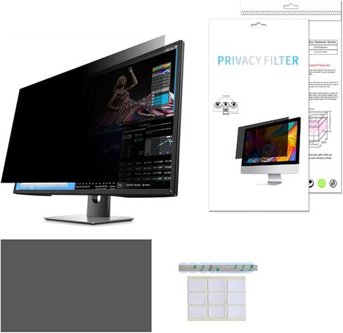 Computer Privacy Screen | Anti-Scratch Protector Film 11.6-27 Inch for Data Confidentiality (Color : PET, Size : 19inch/41x25.6CM) in Kuwait