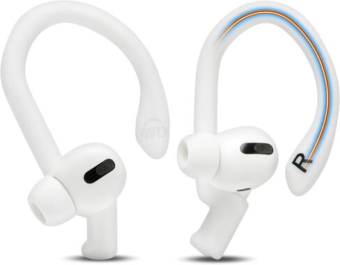 WC HookZ Pro 3 – Adjustable Ear Hooks Compatible with AirPods Pro 3 by Wicked Cushions | Malleable Core for Custom Fit, Secure & Comfortable - Patent Pending | White in Saudi Arabia