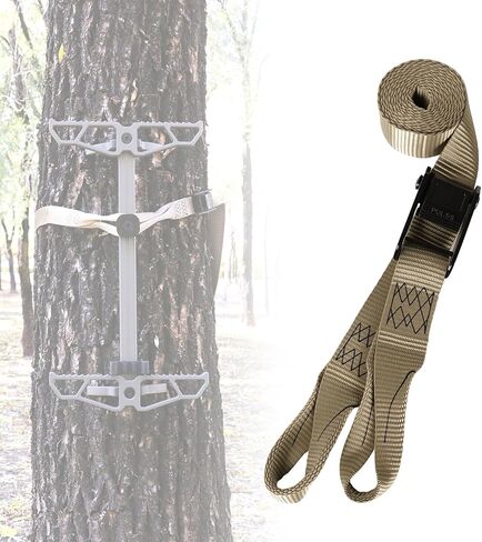 Climbing Stick Strap,Hunting Climbing Stick Replacement Straps,Heavy Duty Tree Stand Climbing Stick Rope for Hunting,Saddle Hunting Accessories to Fix Most Platforms and Sticks in Saudi Arabia