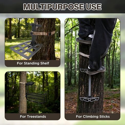 Climbing Stick Strap,Hunting Climbing Stick Replacement Straps,Heavy Duty Tree Stand Climbing Stick Rope for Hunting,Saddle Hunting Accessories to Fix Most Platforms and Sticks in Saudi Arabia