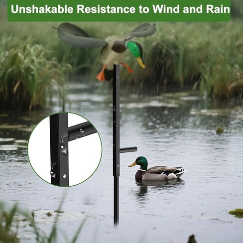 Outdoors Duck Decoys Extension Pole, 11 ft Height Adjustable Dove and Duck Huting Decoys Stand Pole Works with Spinning Wing Decoys, Duck Hunting Accessories Gifts (Duck Decoy not Included) in Saudi Arabia