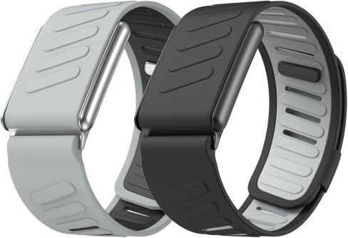 Vanet 2 Pack Sport Bands Compatible with Whoop 5.0 Bands Peak, MG Life & One, Silicone Breathable Waterproof Wirstbands Soft Adjustable Replacement Straps for Men Women [NOT for Gen 4] in Saudi Arabia