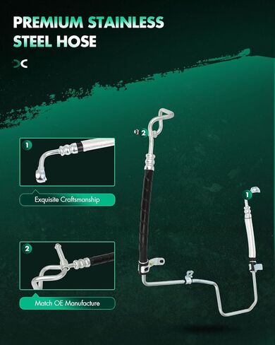 SCITOO Steering Hose Pressure Hose Line Assembly Compatible with Toyota Highlander V6 3.0L 2001 2002 2003, Replace 3401189, 4441048100 in Saudi Arabia