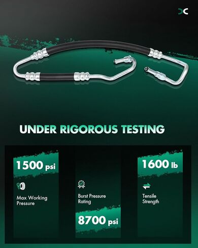 SCITOO Steering Hose Pressure Hose Line Assembly Compatible with Jeep Grand Cherokee 1999-2004 4.0L l6 GAS OHV Naturally Aspirated, Replace 3401067 in Saudi Arabia