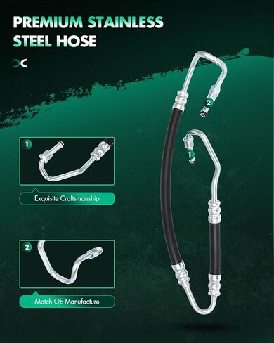 SCITOO Steering Hose Pressure Hose Line Assembly Compatible with Jeep Grand Cherokee 1999-2004 4.0L l6 GAS OHV Naturally Aspirated, Replace 3401067 in Saudi Arabia