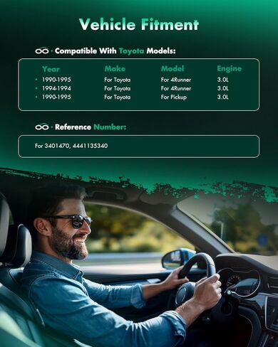 SCITOO 3401470 مجموعة خط خرطوم ضغط التوجيه المعزز متوافقة مع Toyota 4Runner 1990-1995، Pickup 1990-1995 V6 3.0L، استبدل 4441135340 in Saudi Arabia