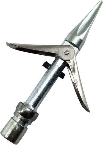 Double Barb Speartip for Spearguns with Threaded Shafts | Includes Threaded Adapter for 6mm or 7mm Threads in Saudi Arabia