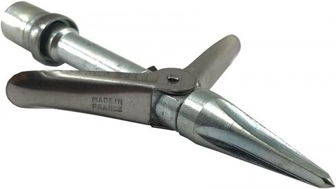 Double Barb Speartip for Spearguns with Threaded Shafts | Includes Threaded Adapter for 6mm or 7mm Threads in Saudi Arabia