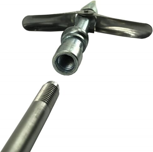 Double Barb Speartip for Spearguns with Threaded Shafts | Includes Threaded Adapter for 6mm or 7mm Threads in Saudi Arabia