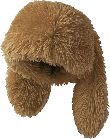 Bunny Ears Hat Fuffy Bunny Hat Cute Y2K Furry Rabbit Beanies for Indoor Outdoor Festival Party in Saudi Arabia