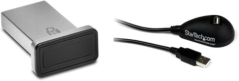 Kensington Fingerprint Key for Windows Hello & StarTech 5ft USB Extension Cable, Black in Saudi Arabia