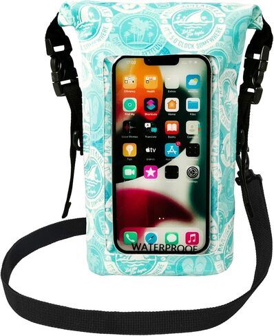 Geckobrands حمل الهاتف المقاوم للماء مع حقيبة جافة 2L وحزام قابل للتعديل - حماية هاتفك والأشياء الثمينة أثناء التنقل in Kuwait