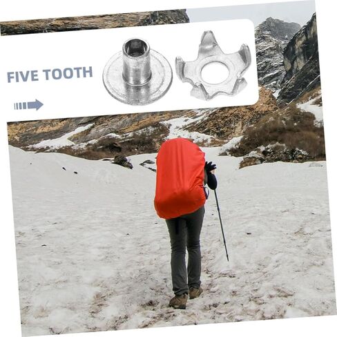 100pcs Tooth Non- Ice Gripper Spikes for Hiking and Snow Travel -Skid Shoe Spikes for Enhanced Traction and Safety in Kuwait