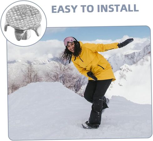 100pcs Tooth Non- Ice Gripper Spikes for Hiking and Snow Travel -Skid Shoe Spikes for Enhanced Traction and Safety in Kuwait