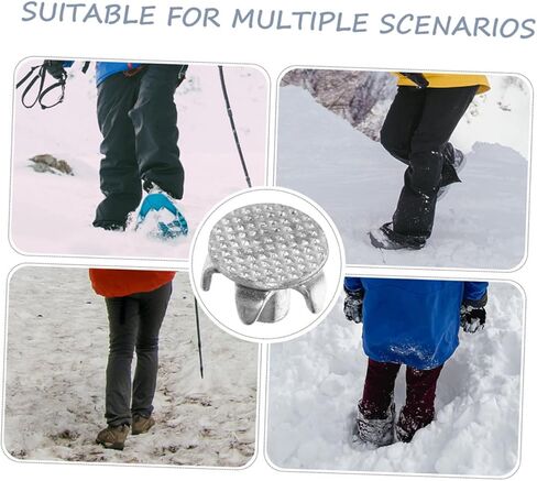 100pcs Tooth Non- Ice Gripper Spikes for Hiking and Snow Travel -Skid Shoe Spikes for Enhanced Traction and Safety in Kuwait