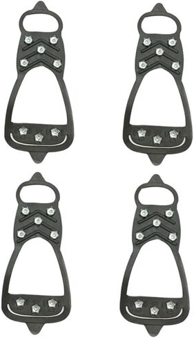 PartyKindom Anti-Slip Eight-Tooth Crampons Claw Outdoor Cleats Snowshoes Snow Mountain Crampons Mountaineering in Saudi Arabia