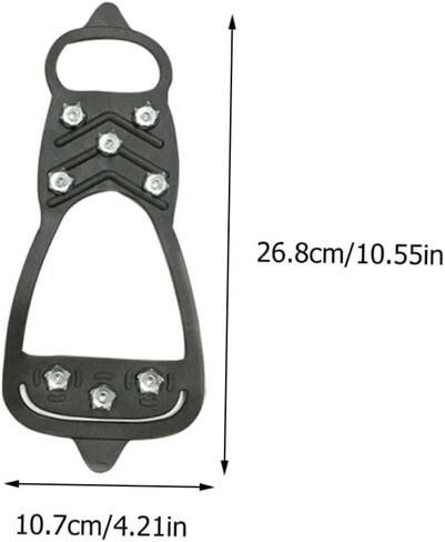 PartyKindom Anti-Slip Eight-Tooth Crampons Claw Outdoor Cleats Snowshoes Snow Mountain Crampons Mountaineering in Saudi Arabia
