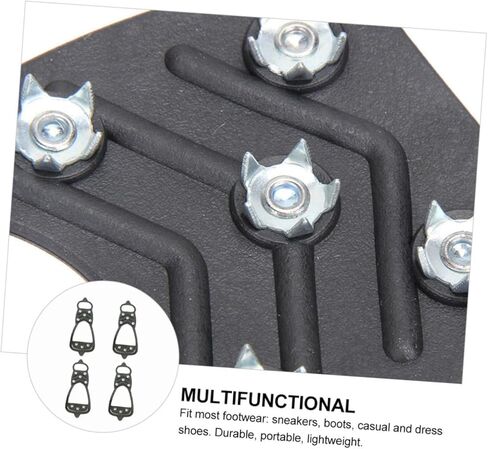 PartyKindom Anti-Slip Eight-Tooth Crampons Claw Outdoor Cleats Snowshoes Snow Mountain Crampons Mountaineering in Saudi Arabia