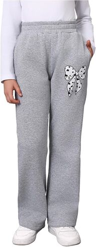 SweatyRocks Girl's Baggy Sweatpants Casual Drawstring Straight Leg Camo Pants in Saudi Arabia