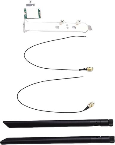 بطاقة الشبكة Pomya WiFi 6E 1800Mbps NGFF M.2 محول الكمبيوتر المحمول مع هوائيات مزدوجة 8dBi، محول لاسلكي BT 5.2 لـ 10 11، زمن انتقال منخفض MU MIMO in Saudi Arabia