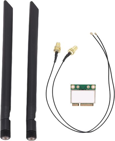 WiFi 6 PCIE Wireless Card, RTL8852BE Chipset 5.3 1800Mbps Dual Band Laptop Network Adapter with 8dbi Antenna, for 10/11 in Saudi Arabia