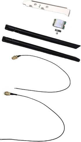 WiFi 6E Card, Dual 8DB Antennas 2.4GHz 5GHz NGFF M.2 Laptop Network Adapter 1800Mbps, with BT5. MU MIMO Technology, for 10 11 Openwrt in Saudi Arabia