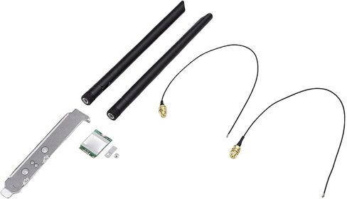 WiFi 6E Card, Dual 8DB Antennas 2.4GHz 5GHz NGFF M.2 Laptop Network Adapter 1800Mbps, with BT5. MU MIMO Technology, for 10 11 Openwrt in Saudi Arabia