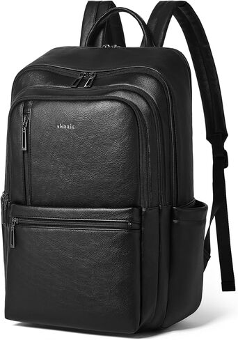 Shrrie Leather 17 inch Laptop Backpack for Women, Large Travel Backpack Purse for Casual Daypack College Work Bag in Saudi Arabia