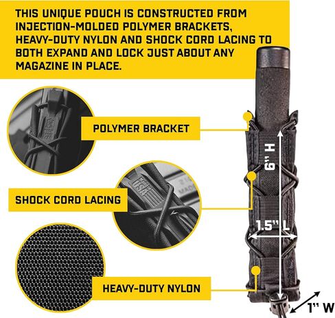 معدات عالية السرعة - حقيبة مسدس تاكو ABM ممتدة، معدات الشرطة والعتاد العسكري، حقيبة مجلة تكتيكية للمحترفين in Kuwait