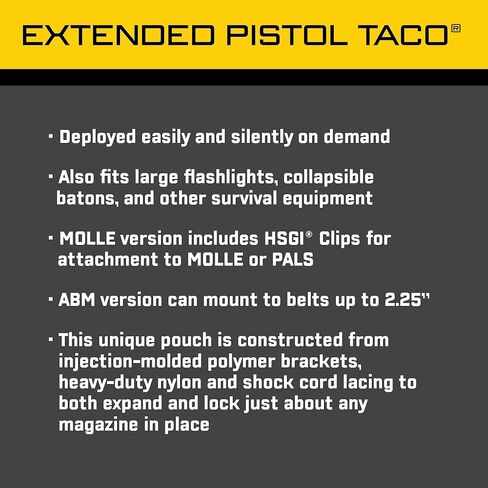 معدات عالية السرعة - حقيبة مسدس تاكو ABM ممتدة، معدات الشرطة والعتاد العسكري، حقيبة مجلة تكتيكية للمحترفين in Kuwait