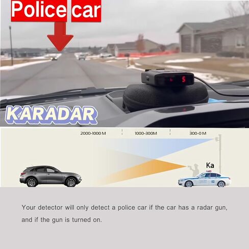 كاشفات الرادار للسيارات S360 الليزر الأمريكي KARADAR X K KA Bands VG-2 حماية الجبهة الخلفية LaserEye الشرطة الماسح الضوئي in Kuwait