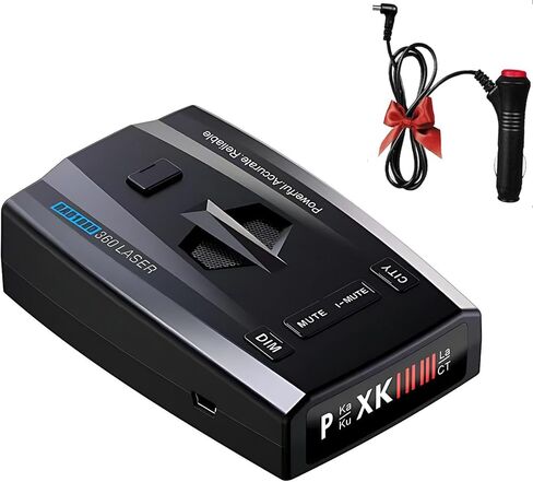 كاشف رادار/ليزر الشرطة RAD1000 للسيارات مع شاشة LED، نطاق X/K/Ka/KU/ST/CT والكشف عن الليزر، اكتشاف طويل المدى، ذاكرة كتم الصوت، أوضاع المدينة والطرق السريعة، مناعة VG-2، هدايا مثالية in Saudi Arabia