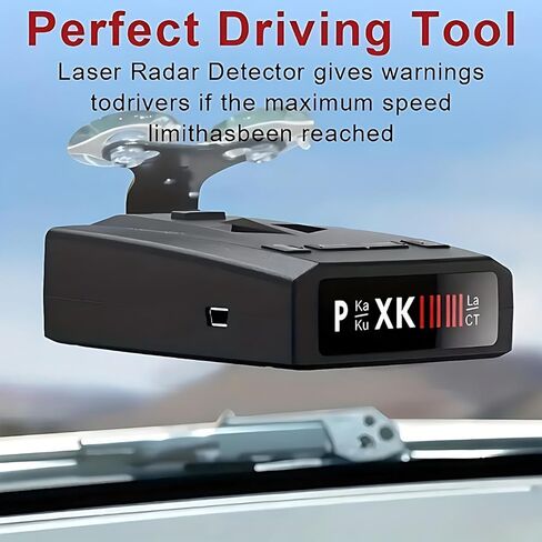 كاشف رادار/ليزر الشرطة RAD1000 للسيارات مع شاشة LED، نطاق X/K/Ka/KU/ST/CT والكشف عن الليزر، اكتشاف طويل المدى، ذاكرة كتم الصوت، أوضاع المدينة والطرق السريعة، مناعة VG-2، هدايا مثالية in Saudi Arabia