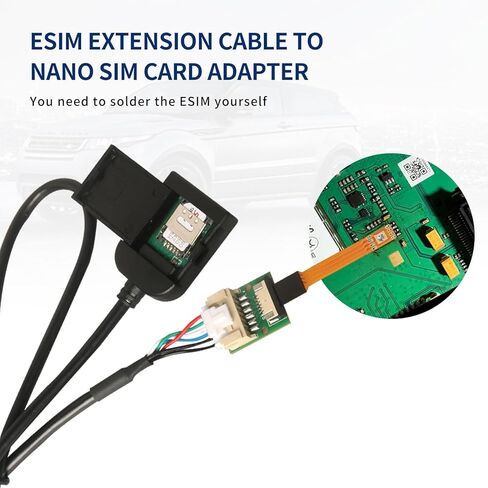 eSIM to Nano SIM Card Extension Cable Android Car Multimedia GPS Adapter SIM Card Slot Converter Automotive Accessories Wire Harness Replacement Part in Saudi Arabia
