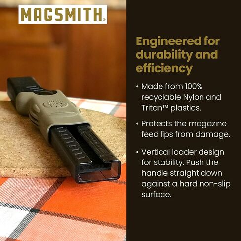 9mm Magazine Loader for Beretta 92 Series, Taurus PT92/99, and Canik TTI Combat 15-18 Round Mags (Factory or MEC-GAR Brand Mags) in Saudi Arabia