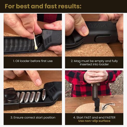9mm Magazine Loader for Beretta 92 Series, Taurus PT92/99, and Canik TTI Combat 15-18 Round Mags (Factory or MEC-GAR Brand Mags) in Saudi Arabia