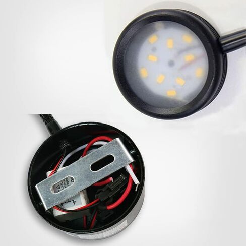 Flexible Gooseneck LED Wall Reading Light, 5W Wall Mounted Bedside Lamp Warm White 3000K with Switch for Bedroom Study Room Office Workbench Hotel, Black in Saudi Arabia