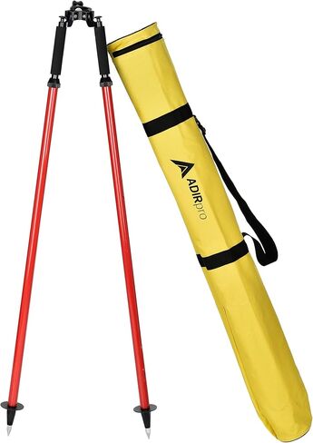 Adir Aluminum Bipod with Thumb Screw Head for GPS Rover Pole or Prism Pole of Total Station Surveying Equipment, Telescoping Prism Variation in Saudi Arabia